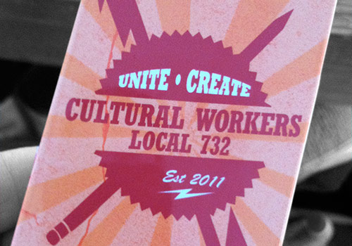 Identity including iPhone Case Design for Cultural Workers Local 732